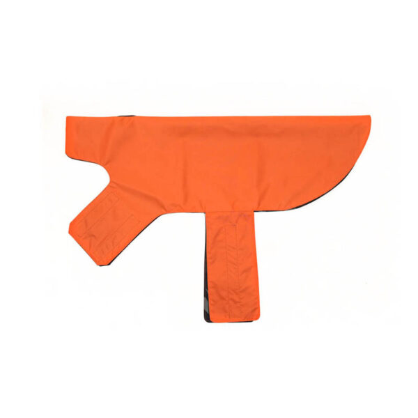 Canino UrbanCamo Jungle Green Camoflage & Orange Dog Rain Poncho Large